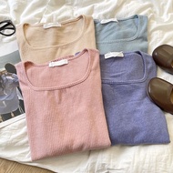 Rena|See Heartbeat |French Spiral Pattern Knit Top _ Autumn/Slim-Fit/Slimmer Look/Gentle/Long Sleeve