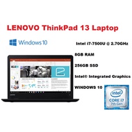 LENOVO ThinkPad 13 intel i7 7th gen/8GB RAM/256GB SSD/ Intel® Integrated Graphics/WIN 10