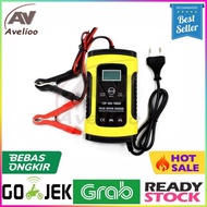Battery Charger 12V 6A Car and Motorcycle Battery Charger/ with Lcd - 12V 6A/