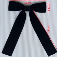 Black Velvet Tie Bow Tie Bow Tie Hair Clip Velvet Big Bow Tie Hair Clip Hair Accessories Children Cl