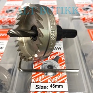 MATA KUGEL HOLE SAW HSS IRON 45 mm | HSS 45mm HOLESAW DRILL BIT | ORIGINAL ORIGINAL