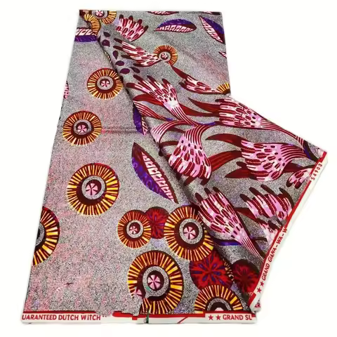 2026 New Style Nigeria Golden- Wax Print Fabric - High Quality African Wax Print Fabric for Patchwor
