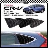 Honda CR-V CRV G4 2012 - 2016 Side Louver Cover Triangle Window Shark Fin Trim Garnish Accessories B