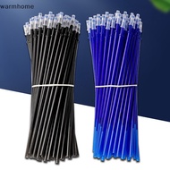warmhome 100 Pcs/Lot 0.5mm Gel Pen Erasable Pen Refill Rod Set Blue Black Ink Pen Refill WHE