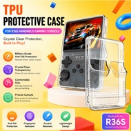 R36S Transparent Handheld Game Console Protective Cover Integrated TPU Soft Shell Buy together with 