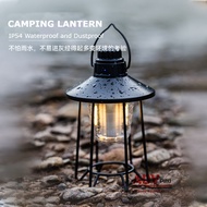 Camping Retro Lamp Outdoor Rechargable Vintage Lantern LED Light Portable Hanging Waterproof USB Lam