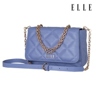 ELLE BAG I กระเป๋าถือ ELLE QUITING HANDBAG รุ่นกระเป๋าสะพายคิ๊วติ่ง หนังวัวแท้ (Shoulder bag) I EWH163