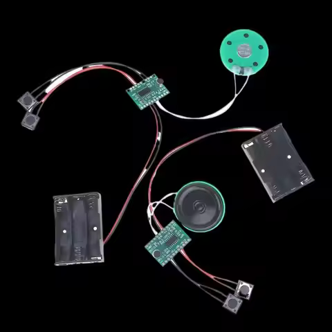 **DIY Recording Module 60-Second Recording Playback Two-Button Recorder Voice Greeting Electronic Ca