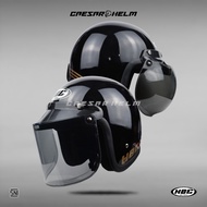 HBC Classic Solid - Black - Retro Helmet - Bogo Helmet