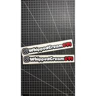18cm x 2pcs Custom Car Instagram/Facebook Social Media Decal High Quality Vinyl Waterproof Sticker