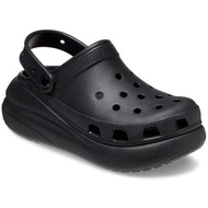 Crocs 黑色厚底涼鞋