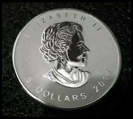 Canada Silver Maple Leaf 2014 Horse Privy 1Oz Silver Coin
