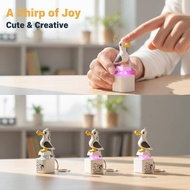 xo94ol 3D Cartoon Seagull Custom Keycap Squeaky Sound Soft Silicone Key Cap for Gaming Mechanical Ke