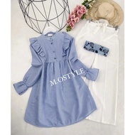 Stlan Anak2 Branded Girls' Clothing Latest Amak Kids' Suits Imported Girls' Stln Kids One Set Kinder