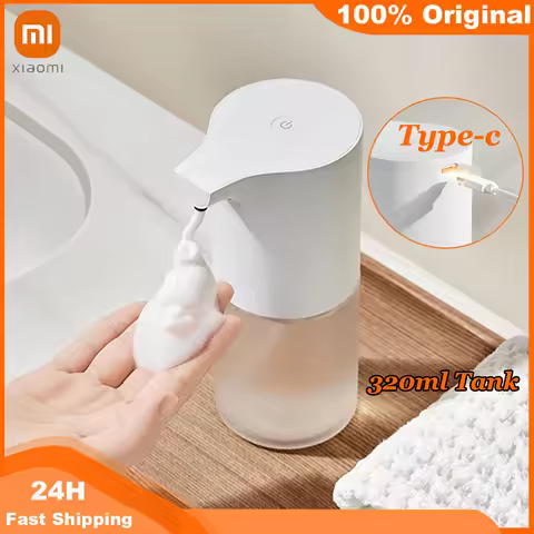 Original Xiaomi Mijia Soap dispenser 1S Bulit in Battery Type-C 320ML 400 Times Automatic Foam Hand 