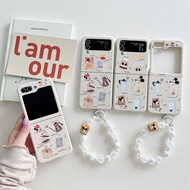 Samsung Galaxy Z Flip7 FE 6 5 4 3 5G Cute Coffee Machine Theme Full Encirclement Case Drop-proof Cre