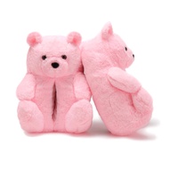 Teddy Bears Slippers For Women Fluffy Shoe Cute House Animal Slippers Fuzzy Cartoon Character Mama B