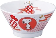 Peanuts SN2101-311 Snoopy Noodle Bowl (33.8 fl oz (1,000 ml) Ramen Bowl, Noodle Bowl, Red Plum, Kiss