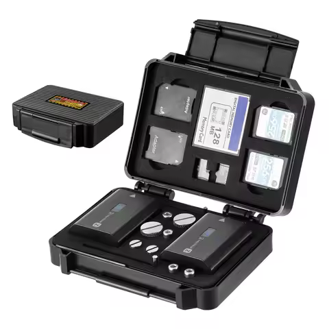 FOMITO Camera Battery Storage Case Memory Card Box for SD TF Card Canon LP-E9 Sony NP-FZ100 NIkon EN