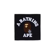 A BATHING APE Go Pointer College Hand Towel Black Unused