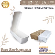 T5 Box size L7.2 X P22 X H5 multi-purpose box for mini donuts, contents 3, brownies, cakes, etc. kra