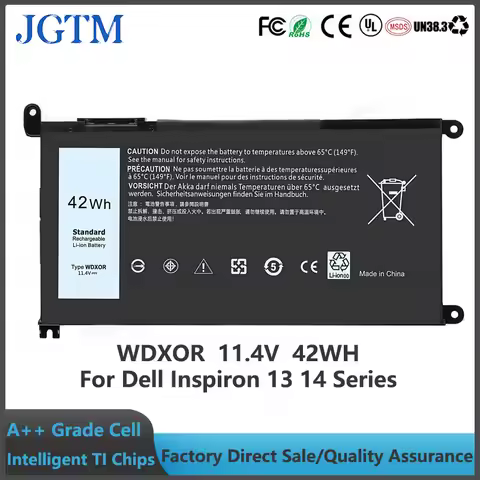 42Wh WDX0R Laptop Battery for Dell Inspiron 13 5368 5378 5379 7368 14 7460 P58F FC92N 3CRH3 T2JX4 CY