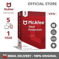 McAfee Total Protection Antivirus Software 5 เครื่อง 1 ปี License