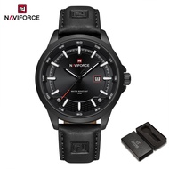 NAVIFORCE นาฬิกาควอตซ์ง่ายผู้ชายของแท้สายหนังระบายอากาศได้NF9248L นาฬิกาลำลองแฟชั่นของผู้ชาย30เมตรปฏ