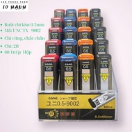 [9002 2B] COMBO of 5 Tubes of Pencil Leads with Nibs 0.5mm / 0.7mm UNC 2B TX 9002 Replace Pressed Pe