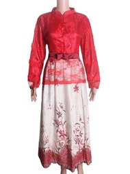 Gamis Brokat Kombinasi Batik Modern