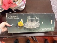 Arcoroc Chartres Glass Cups Set