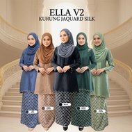 ALLURE EXCLUSIVE - ELLA V2 KURUNG JAQUARD SILK BAJU RAYA SEDONDON IBU ANAK 2026