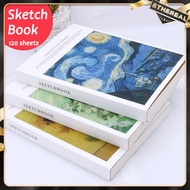 120 Sheets Van Gogh Sketchbook Vintage Painting Drawing Graffiti Sketch Book Diary Notebook Pad Scho