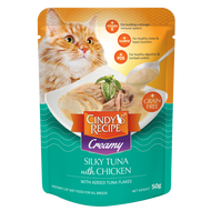 Cindy Recipe Creamy Cat Wet Food Pouch 50G