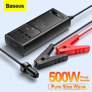 BASEUS 500W CAR INVERTER DC 12V TO AC 220V PSW AUTO POWER TYPE C FAST - ERCHIARA SHOP