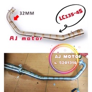 YAMAHA LC135 LC 4S V1 - V7 [ 32MM-51MM EXHAUST PIPE MANIFOLD ] MUFFLER BOX EKSOZ EKZOS RACING UMA ES