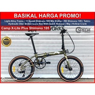 CHEAPEST FOLDING BIKE 20" CAMP X-LITE PLUS SHIMANO 105 MIX 11SPEED
