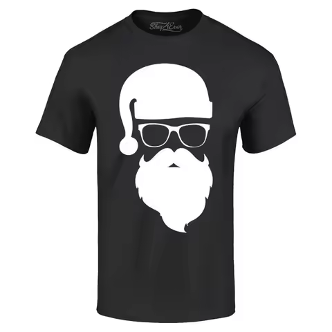 Hipster Santa with Sunglasses T-shirt Christmas Holiday Xmas Shirt