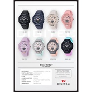 Original DIGITEC RUBBER DOUBLE TIME DIAMETER 4CM Women's Watch || ️