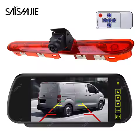 Brake Light Reversing Camera with Monitor Kit for Peugeot Expert Traveller Citroen Jumpy SpaceTourer
