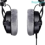 RR 1 Pair Earmuffs Ear Sponge Sleeve Leather Earmuffs Earpad Cushion Earphone Holster for DT990 DT88
