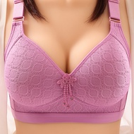 Bra Plus Size Full Cup 4Hook BC Cup Wireless Bra Baju Dalam Wanita Tanpa Wayar Tali Lebar Cover Lema