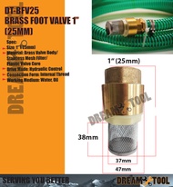 *PLUNGER PUMP / WATER PUMP* Brass Foot Valve 1” (25mm) DT-BFV25 *PLUNGER PUMP / WATER PUMP*