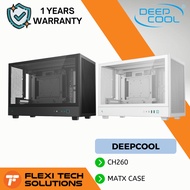 Flexi Tech DeepCool CH260 MATX Case - Black & White
