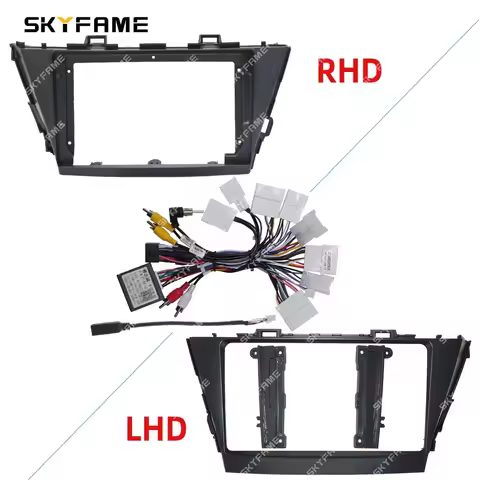 SKYFAME Car Frame Fascia Adapter Canbus Box Decoder Android Radio Dash Fitting Panel Kit For Toyota 