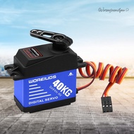 B# Digital Servo Maximum Torque 40kg/cm Waterproof Servo for 1/8 1/10 Scale RC C [Warmfamilyou.my]