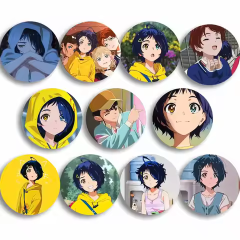 Anime Wonder Egg Priority Brooch Cartoon Ohto Ai Cosplay Badge Lapel Pin Accessories Clothes Backpac