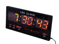 GooAB Shop นาฬิกา LED ติดฝาผนัง แบบบาง ตัวเลข 3 นิ้ว ขนาด 18 นิ้ว  JH4622 + รับประกัน 6 เดือน