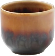 Awasaka SK88-J01 Niho Yellow Glaze Cup Sake Cup Diameter 1.8 x Height 1.6 inches (4.5 cm) x Height 1