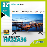 32" HK32A36 (0002) 高清Google智能電視 (送掛牆架) A36 32A36 Hisense